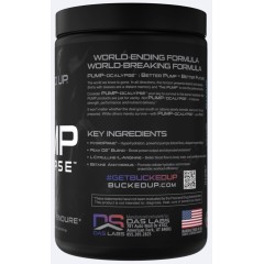 BUCKED UP, PREMIUM PUMP-OCALYPSE, пампинговый предтренировочный комплекс вкус Черника-Гранат, 372 г (30 порций) 